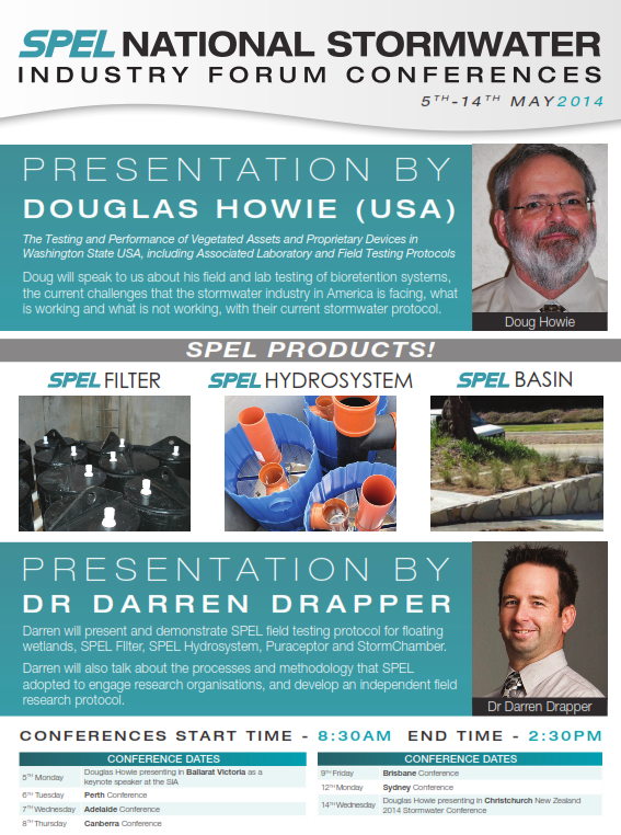spel national stormwater industry forum conferences