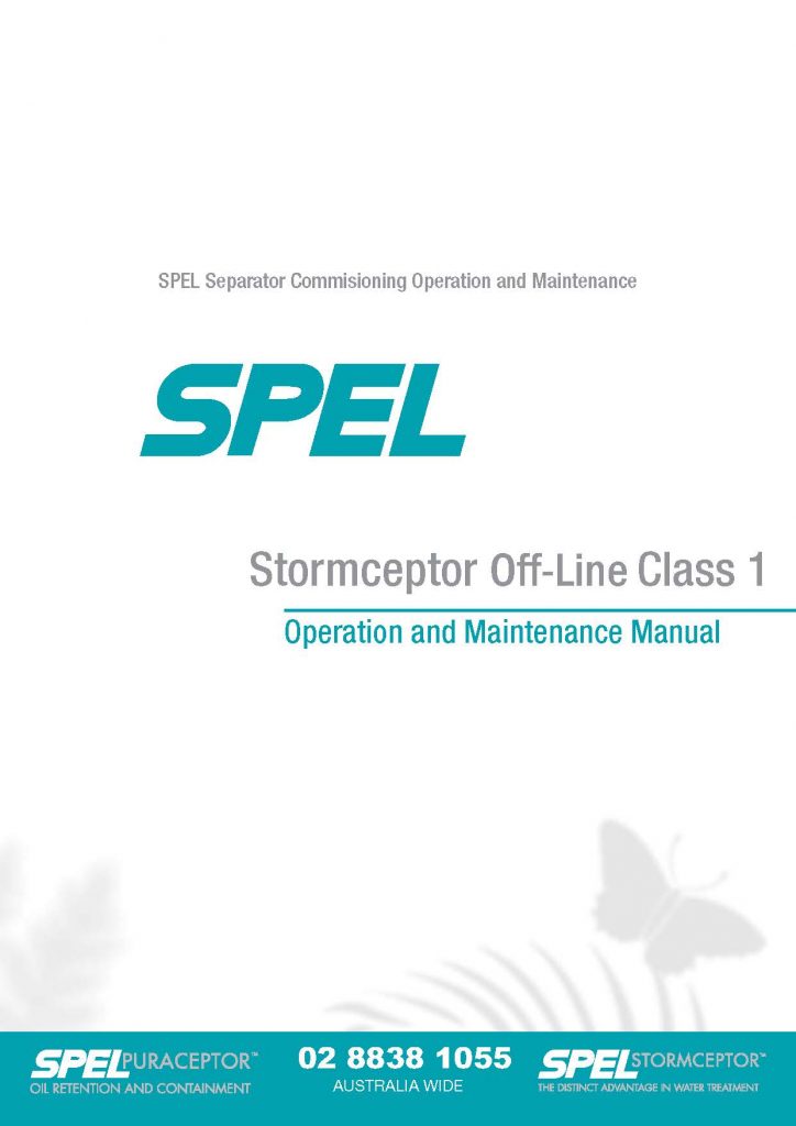 stormceptor off-line class 1 om manual