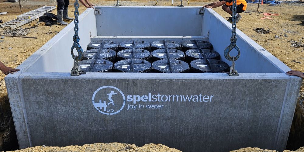 SPELFilter being used in On-Site Stormwater Detention